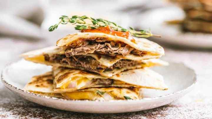 roast beef quesadilla